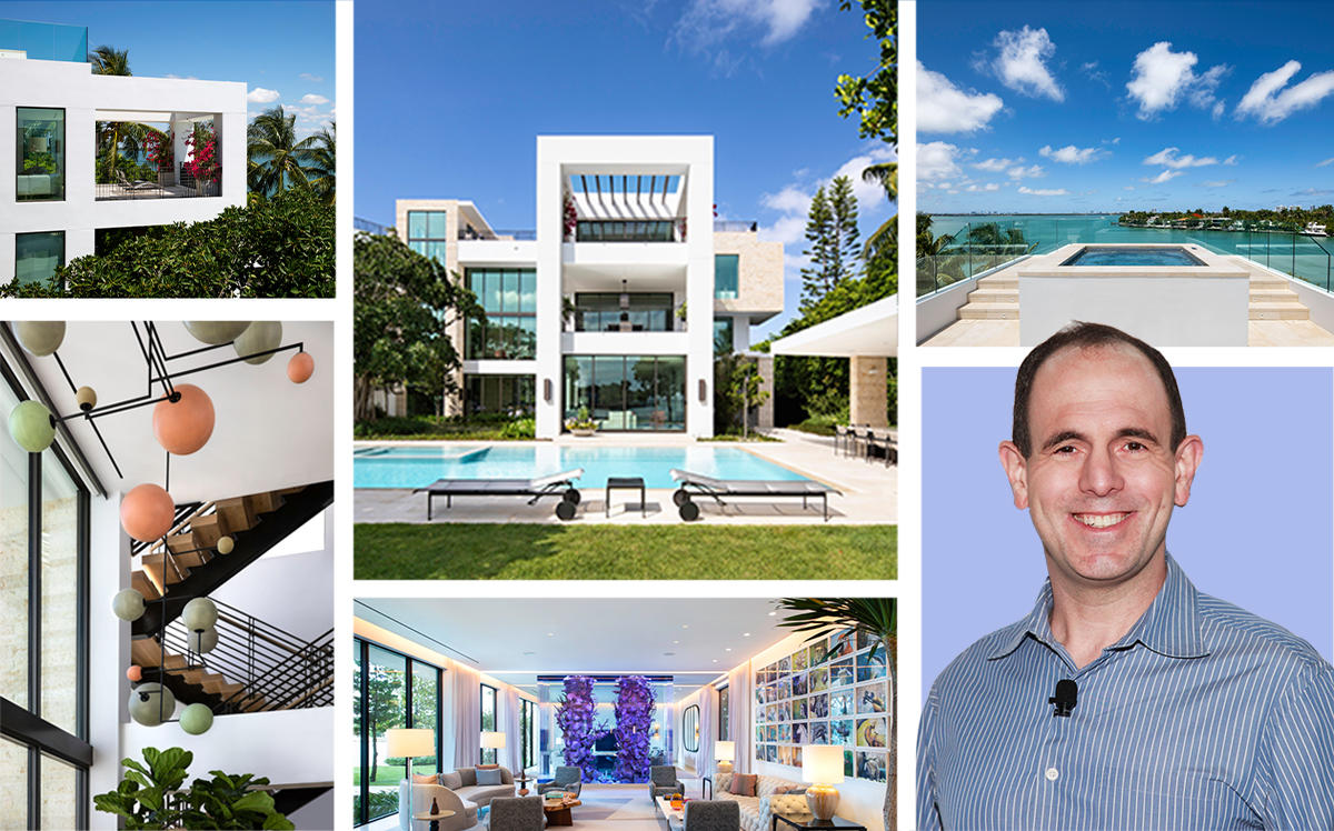 Keith Rabois with 1429 North Venetian Way (Getty, Paul Stoppi for Bill & Bryan Team/Douglas Elliman)