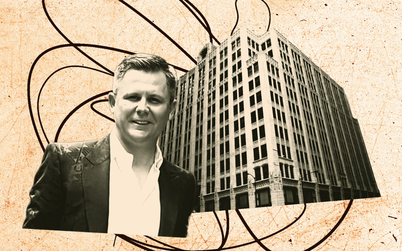 Veroni Brands' Igor Gabal; 300 West Adams Street (Getty, Veroni Brands, Wikimedia)