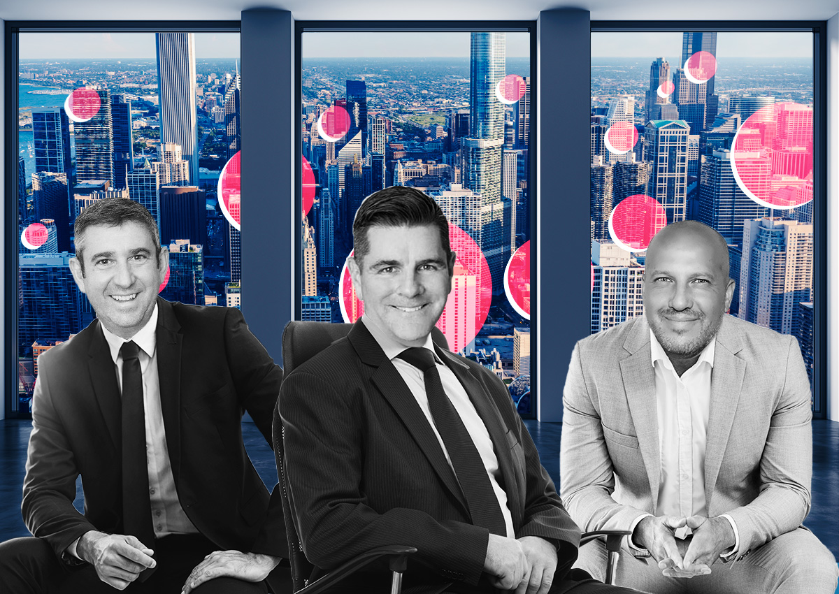 Savill's Eric Feinberg, CBRE's Bill Sheehy and Cresa's Allen Rogoway