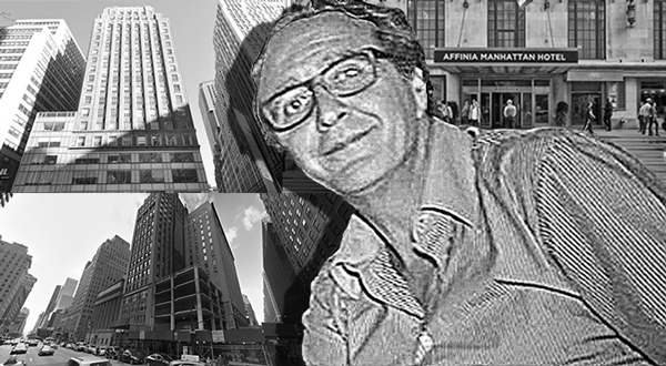 Clockwise from left: 1412 Broadway, 371 Seventh Avenue, Isaac Chetrit and 981-993 Sixth Avenue