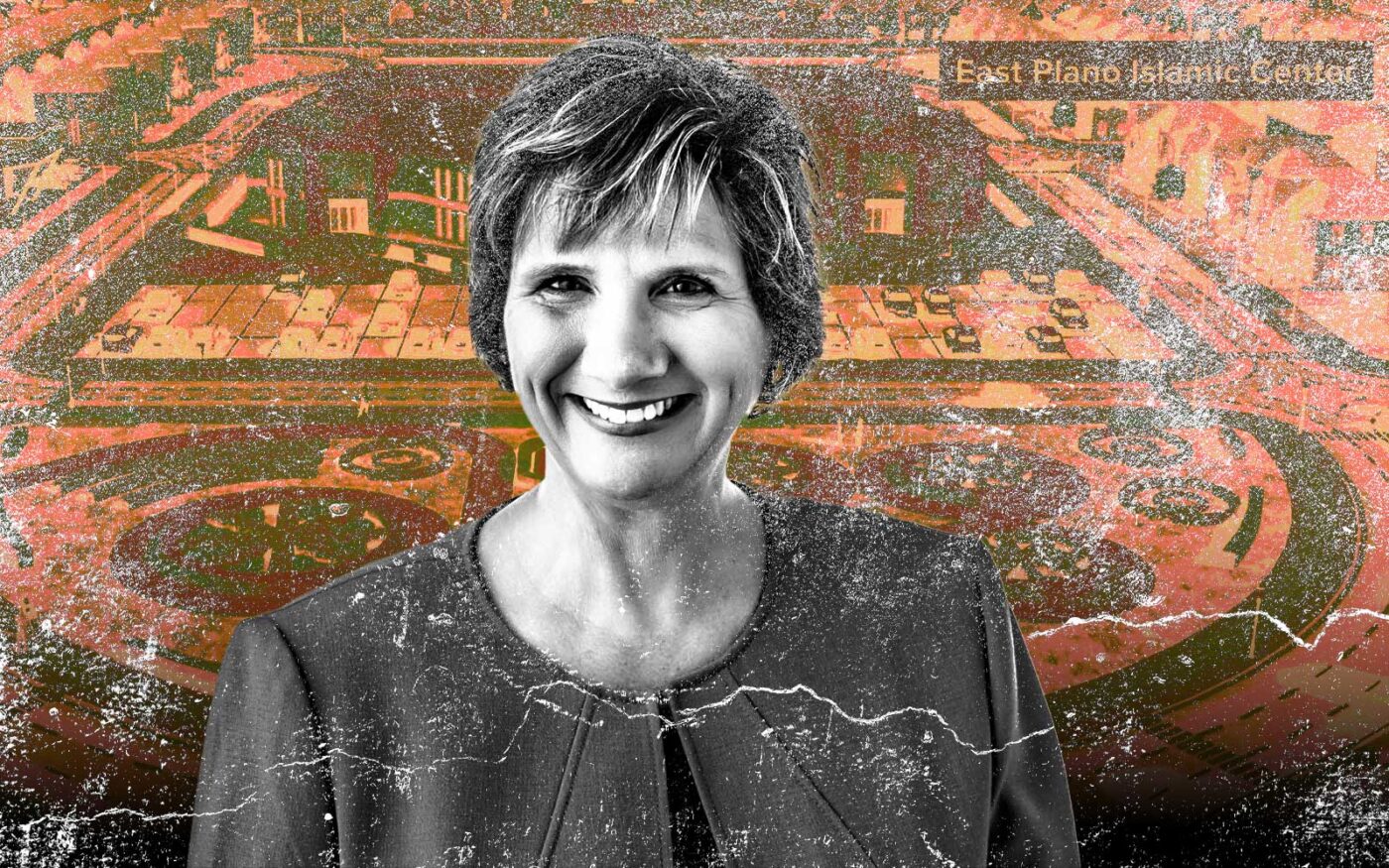 <p>Texas State Rep. Candy Noble with rendering of Epic City (Getty, Epic City, Vote Candy Noble)</p>
