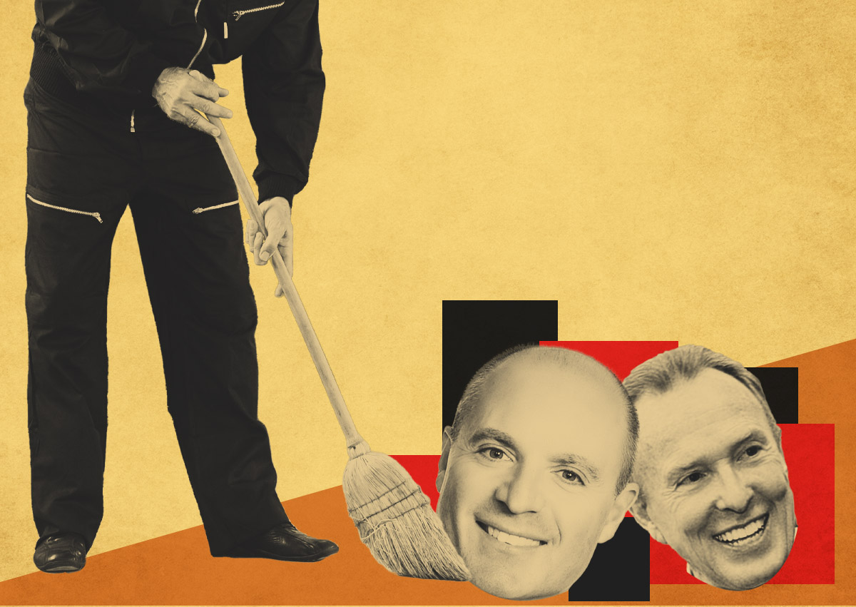 Irvine Company's Donald Bren, ABM Industries' Scott Salmirs (Getty, Irvine Company, ABM Industries)