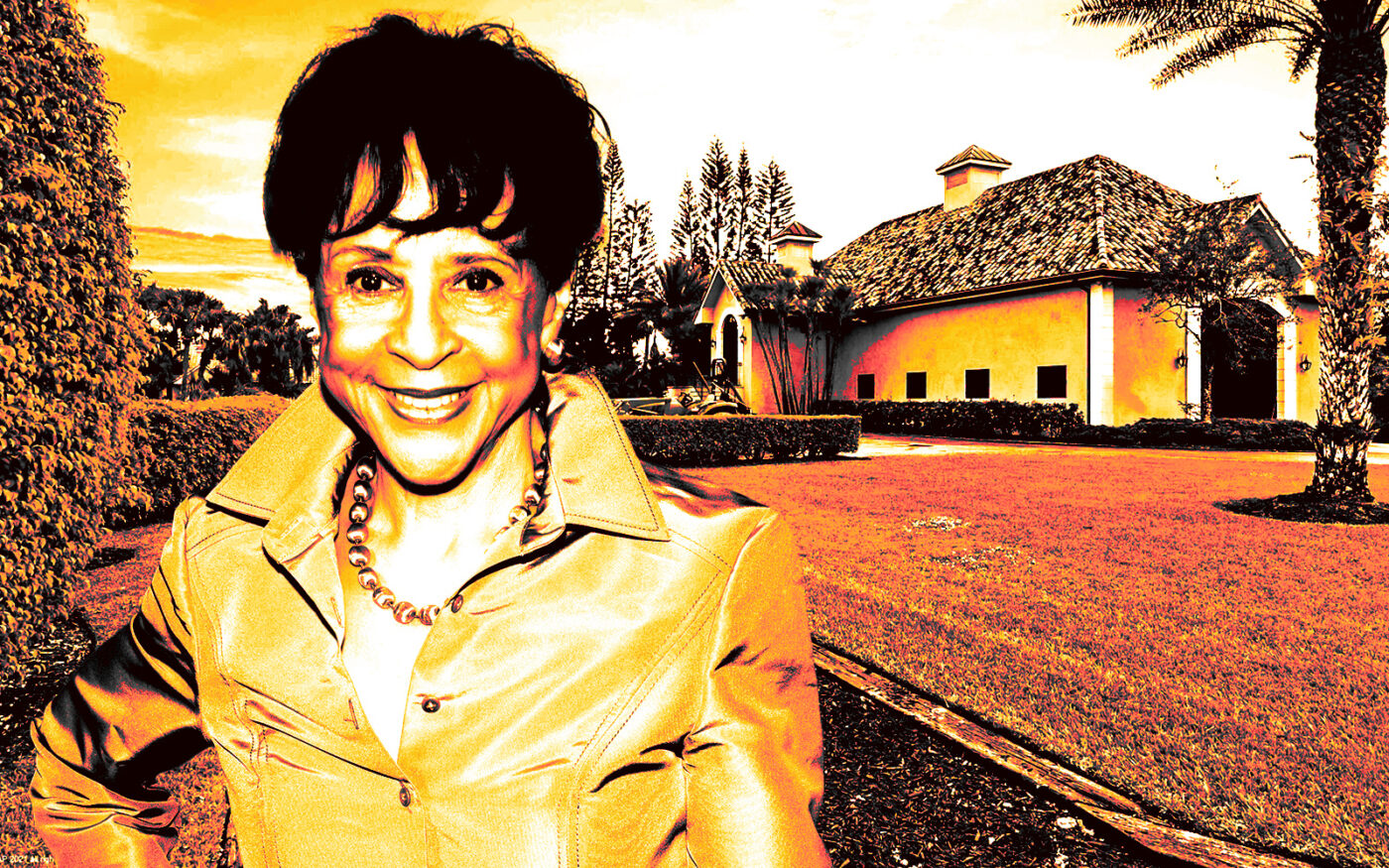 BET co-founder Sheila Johnson and 3585 Olde Hampton Drive (Getty, Douglas Elliman)