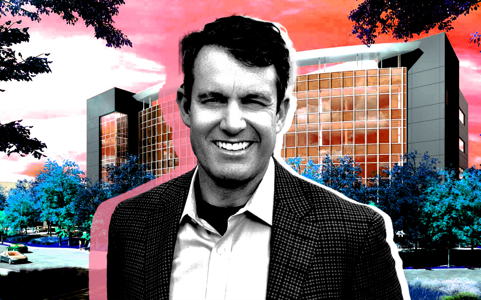 Tarlton Properties' John Tarlton and 1135 O’Brien Drive in Menlo Park (Getty, Tarlton Properties, DES Architects Engineers)