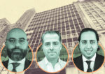 Empire Capital’s Josh Rahmani (left) and Ebi Khalili (right); Namdar Realty Group's Igal Namdar (Middle); 529 Fifth Avenue (Empire Capital, Getty, Google Maps, Namdar Realty Group)