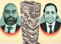 Empire Capital’s Josh Rahmani and Ebi Khalili; 1330 Avenue of Americas (Empire Capital, Getty, 1330 Avenue of the Americas)