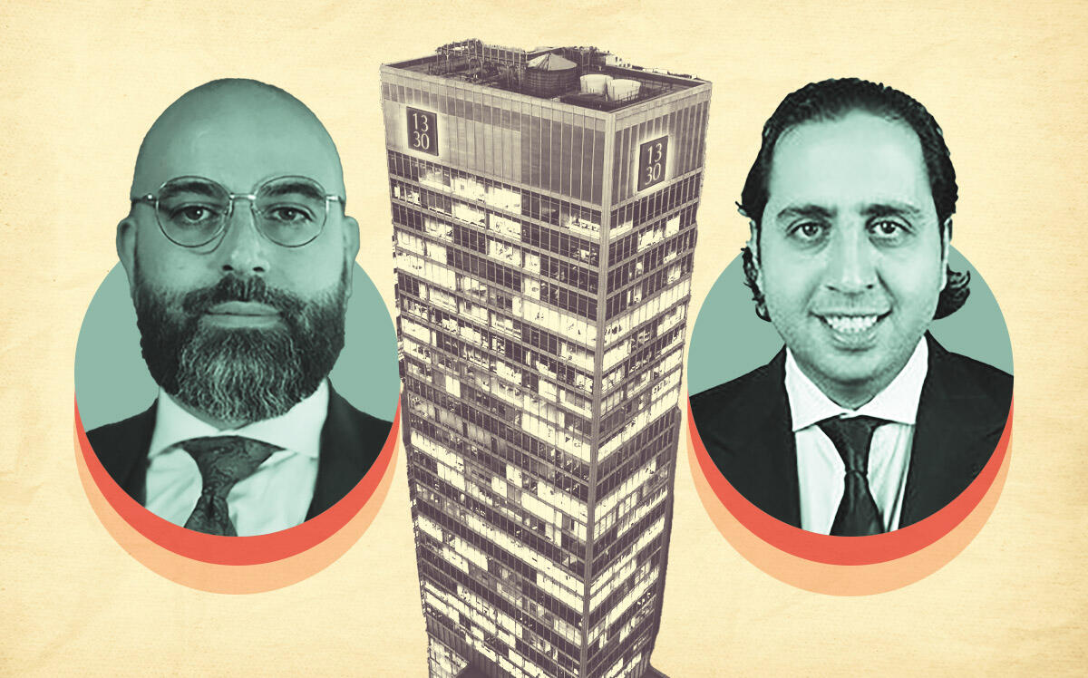 Empire Capital’s Josh Rahmani and Ebi Khalili; 1330 Avenue of Americas (Empire Capital, Getty, 1330 Avenue of the Americas)