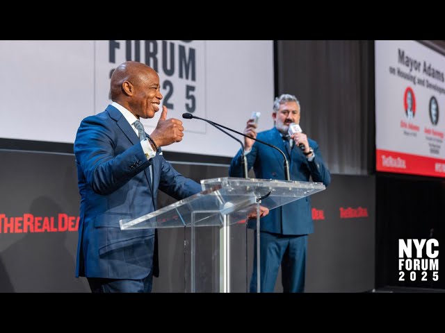 Mayor Eric Adams boasts real estate chops to the industry, touts 1,200-unit Brooklyn housing project
