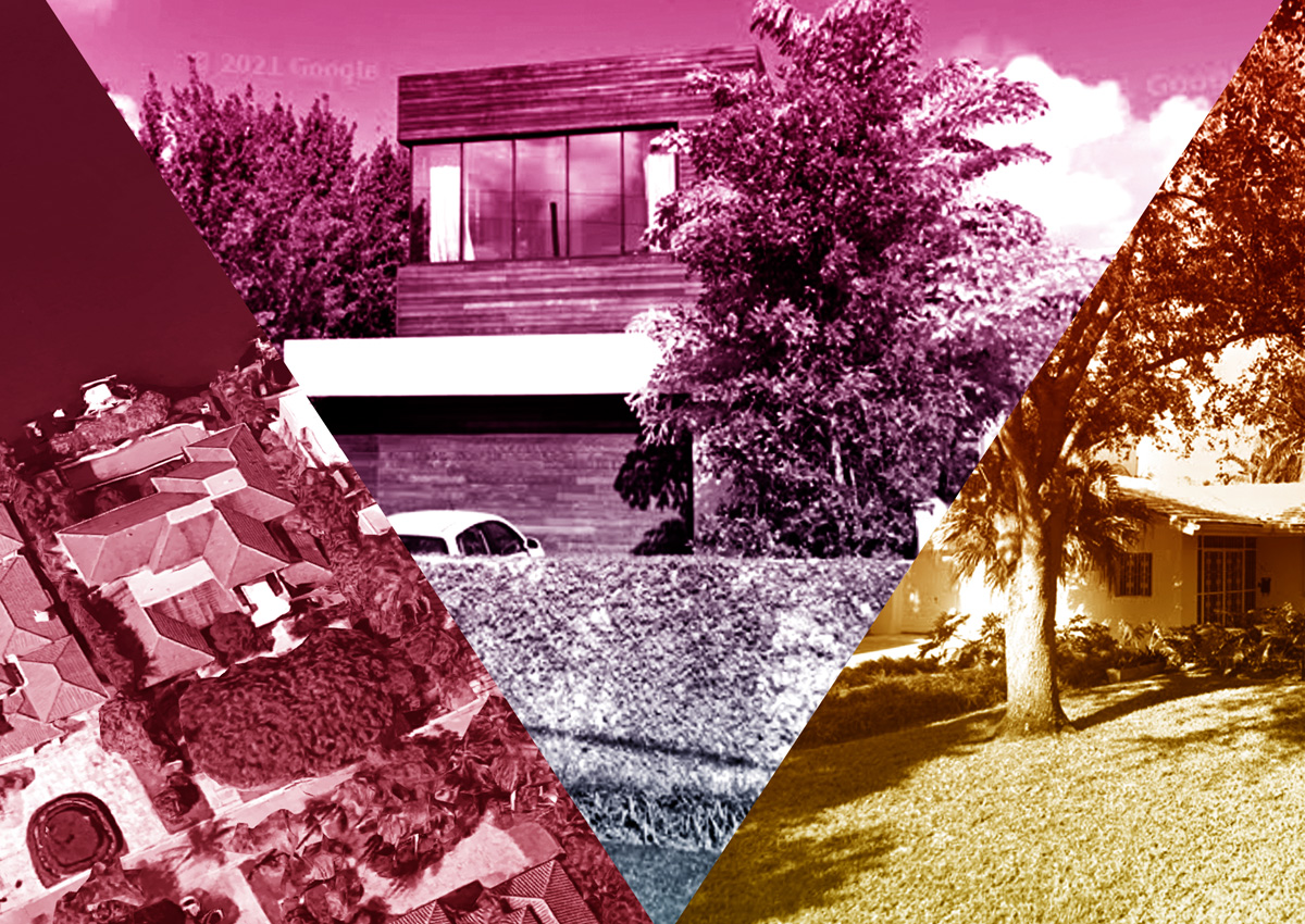 From left: 610 North Island Drive, 421 North Hibiscus Drive and 901 Harbor Drive