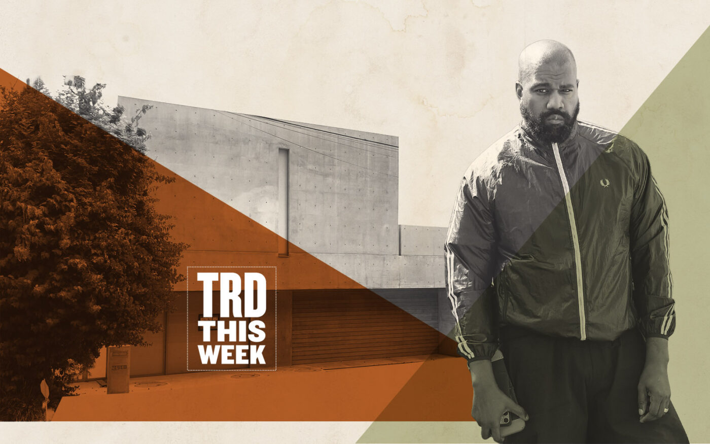 Kanye West and 24844 Mailbu Road (Belwood Investments, Getty)