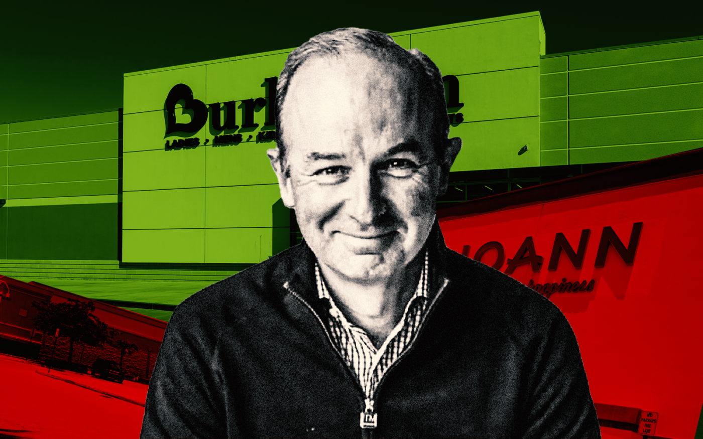 <p>Burlington CEO Michael B O&#8217;Sullivan (Getty, Facebook/Careers at Burlington)</p>
